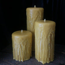 Load image into Gallery viewer, Three Molten II Gold Candles also known as the Trinity Set
